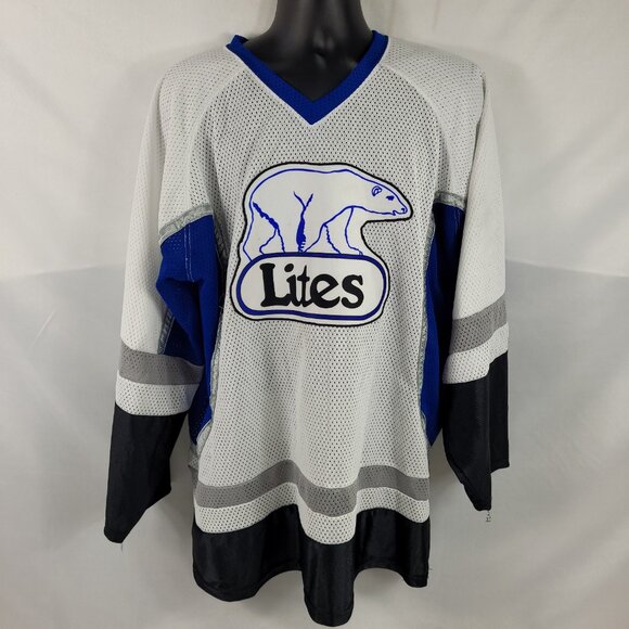 Labatt Lites Vintage Beer Hockey Jersey Mens size XL - Picture 1 of 3